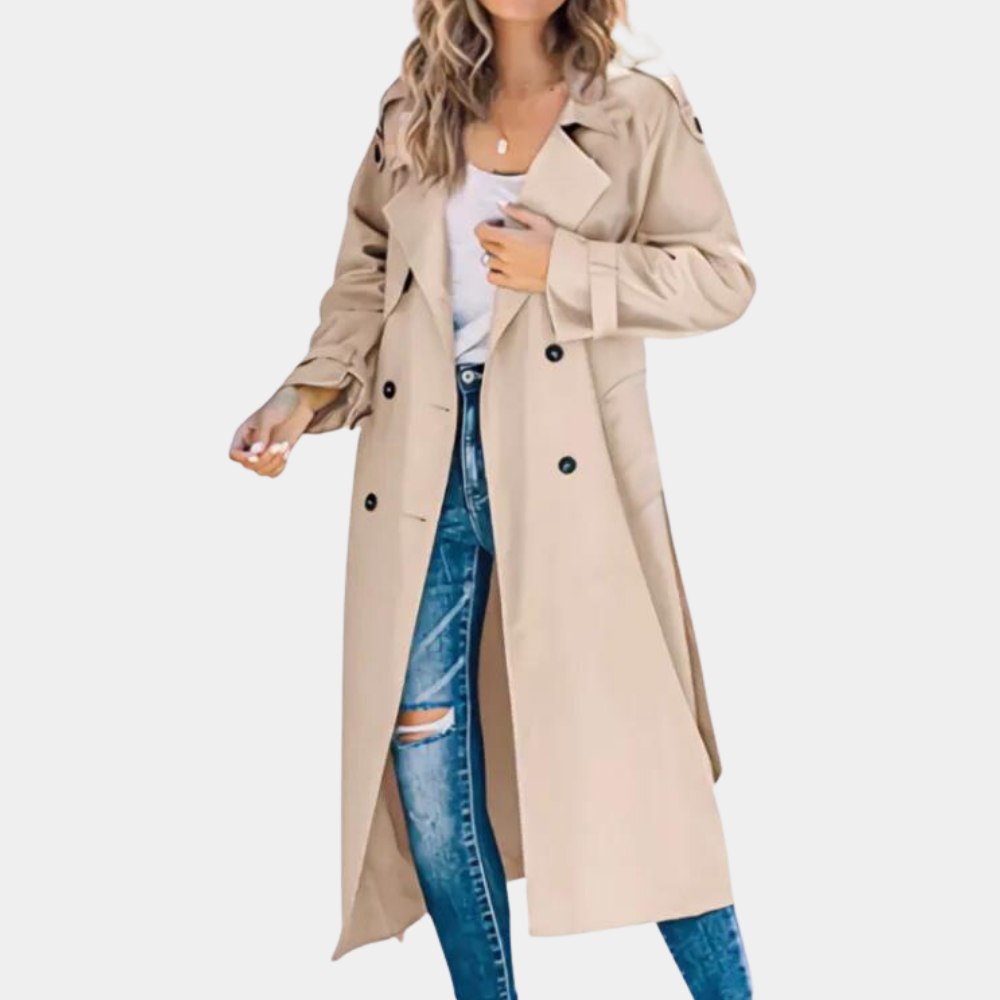 Elegante Dames Trenchcoat voor een Tijdloze Look