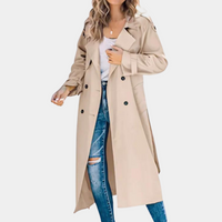 Elegante Dames Trenchcoat voor een Tijdloze Look