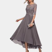 Ara - Robe longue élégante et festive avec de belles bordures en dentelle pour une allure élégante