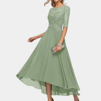 Ara - Robe longue élégante et festive avec de belles bordures en dentelle pour une allure élégante