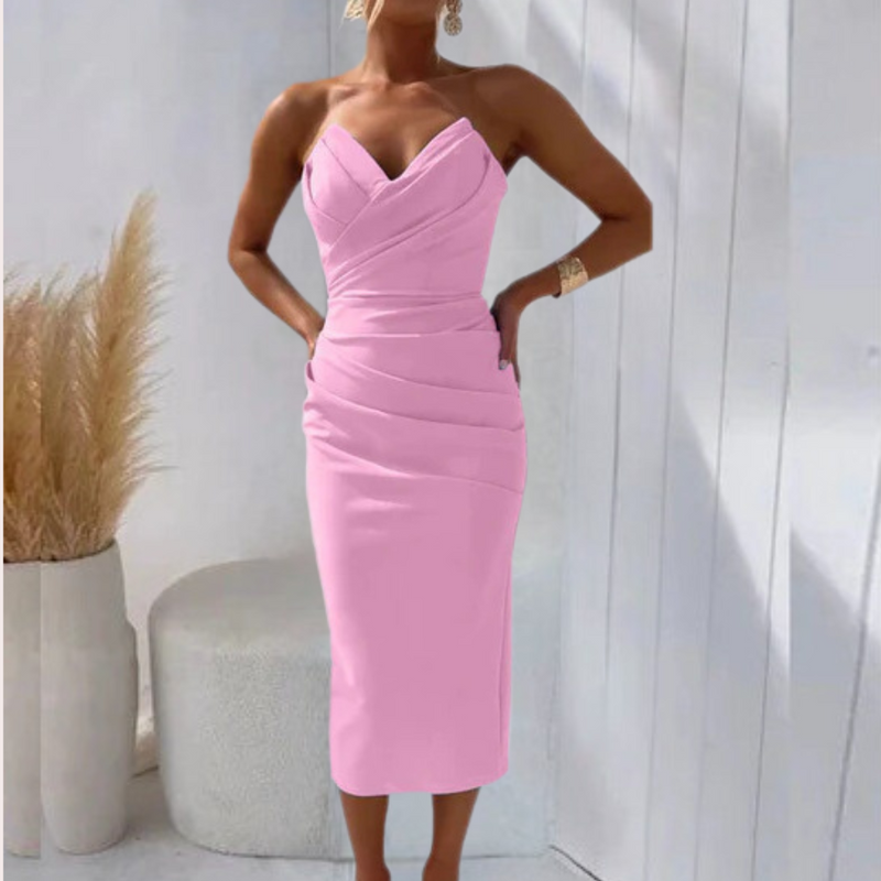 Robe chic sans bretelles pour femme - Légère, confortable et agréable à porter pour tous les goûts