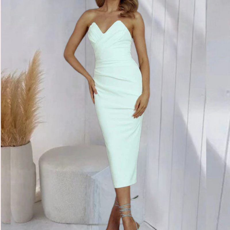 Robe chic sans bretelles pour femme - Légère, confortable et agréable à porter pour tous les goûts