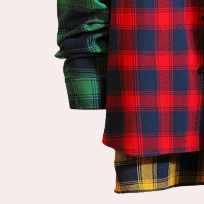Camisole masculine de cuadros coloridos pour un style vibrant