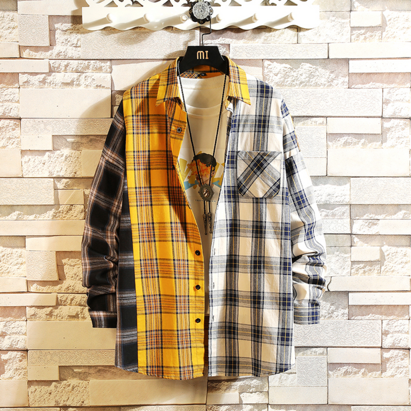 Camisole masculine de cuadros coloridos pour un style vibrant