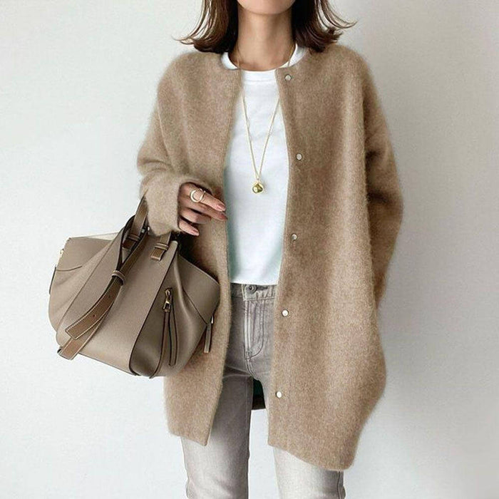 Shamcey Women's Casual Oversized Lining Cardigan pour un look élégant et confortable