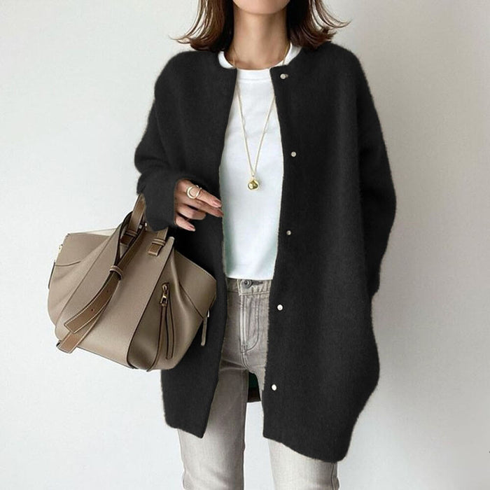 Shamcey Women's Casual Oversized Lining Cardigan pour un look élégant et confortable
