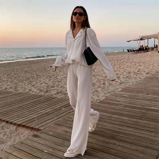 Esmée | Elégant costume deux pièces à manches longues pour un look élégant