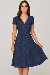 Robe d'été élégante à col en V pour un look stylé