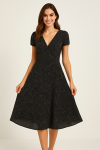 Robe d'été élégante à col en V pour un look stylé
