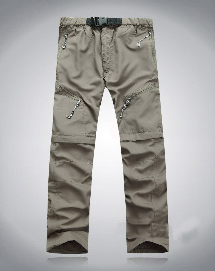 Pantalon d'extérieur zippé en cuir pour hommes - Confort et style à la fois