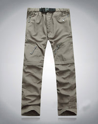 Pantalon d'extérieur zippé en cuir pour hommes - Confort et style à la fois