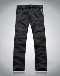 Pantalon d'extérieur zippé en cuir pour hommes - Confort et style à la fois