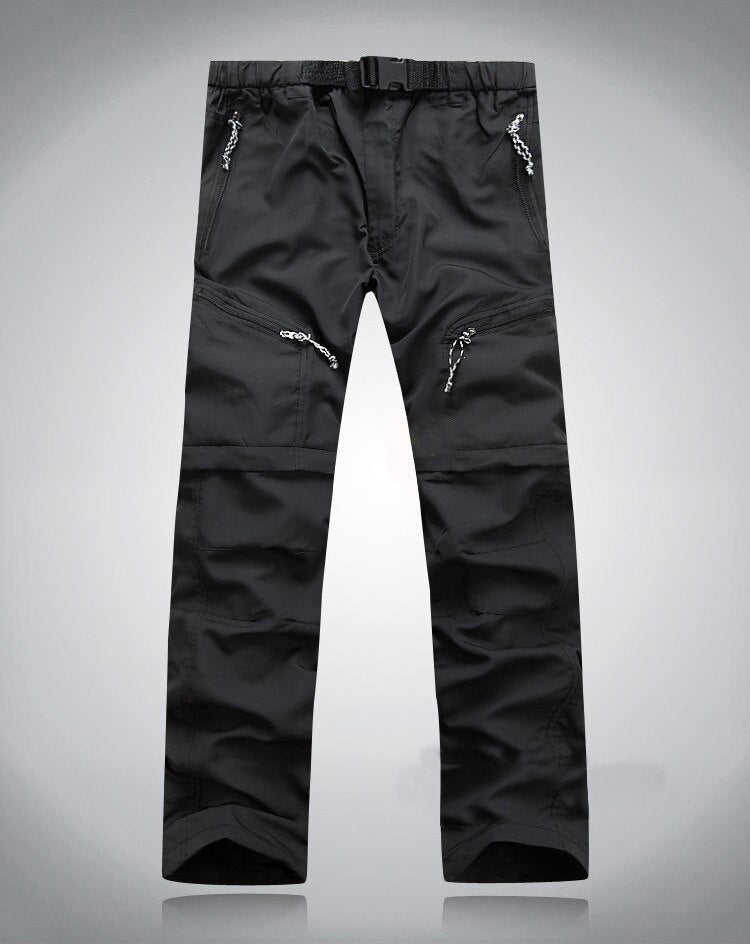 Pantalon d'extérieur zippé en cuir pour hommes - Confort et style à la fois
