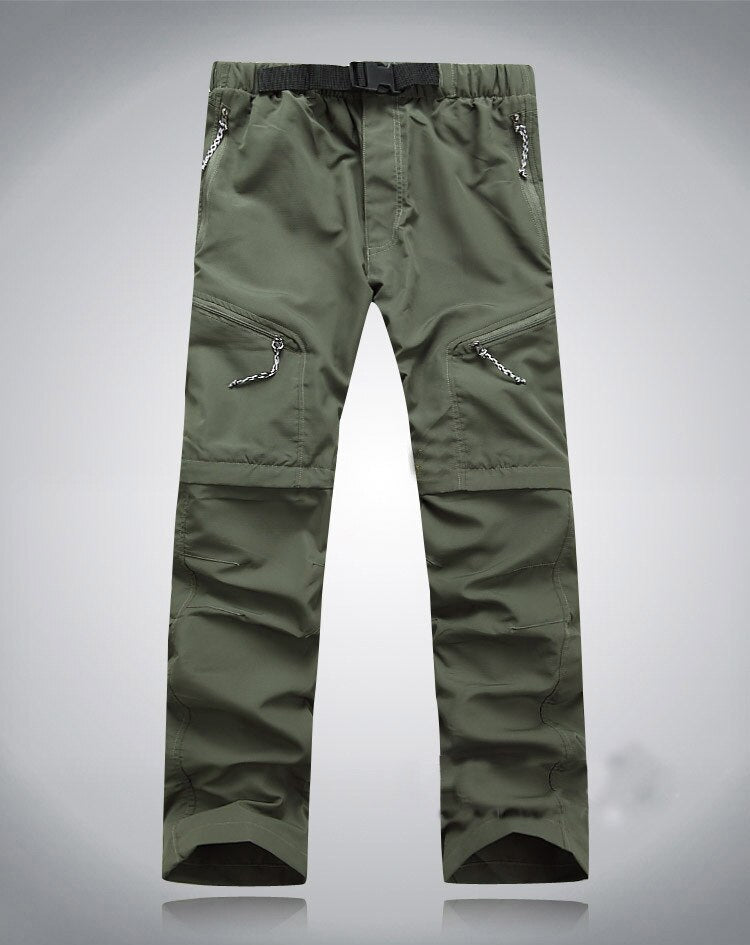 Pantalon d'extérieur zippé en cuir pour hommes - Confort et style à la fois