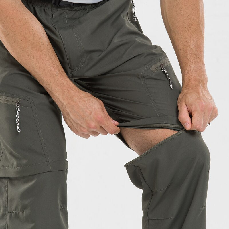 Pantalon d'extérieur zippé en cuir pour hommes - Confort et style à la fois