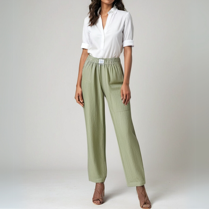 Pantalon élégant et décontracté pour femmes, avec taille élastique confortable pour un ajustement parfait