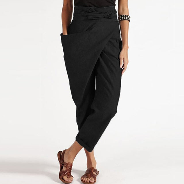 Pantalon court pour femme à la coupe décontractée - le pantalon décontracté polyvalent par excellence pour tous les jours