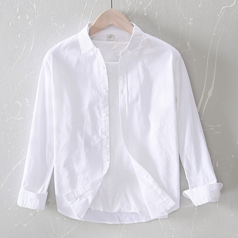 Camisa Masculina de Manga Longa Casual de Ajuste Relaxado para Sempre Estilo e Conforto