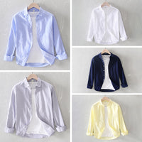 Camisa Masculina de Manga Longa Casual de Ajuste Relaxado para Sempre Estilo e Conforto