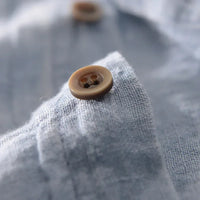 Chemise en lin élégante pour hommes - boutonnière à manches courtes respirante et légère pour un confort décontracté