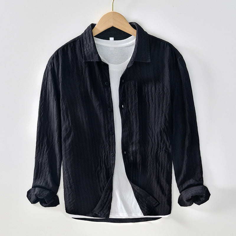 Herren Langarm Baumwollhemden - Atmungsaktive Casual Shirts im Regular Fit für Komfort und Style