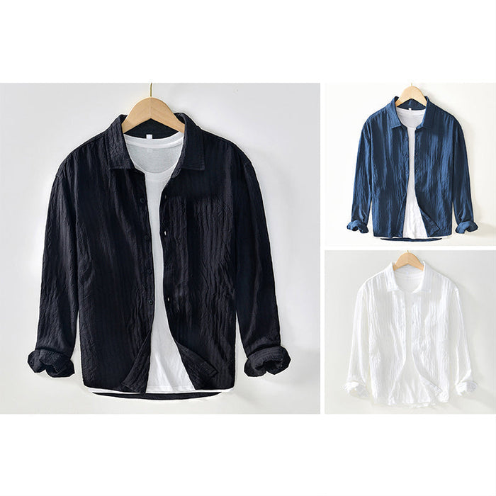 Herren Langarm Baumwollhemden - Atmungsaktive Casual Shirts im Regular Fit für Komfort und Style