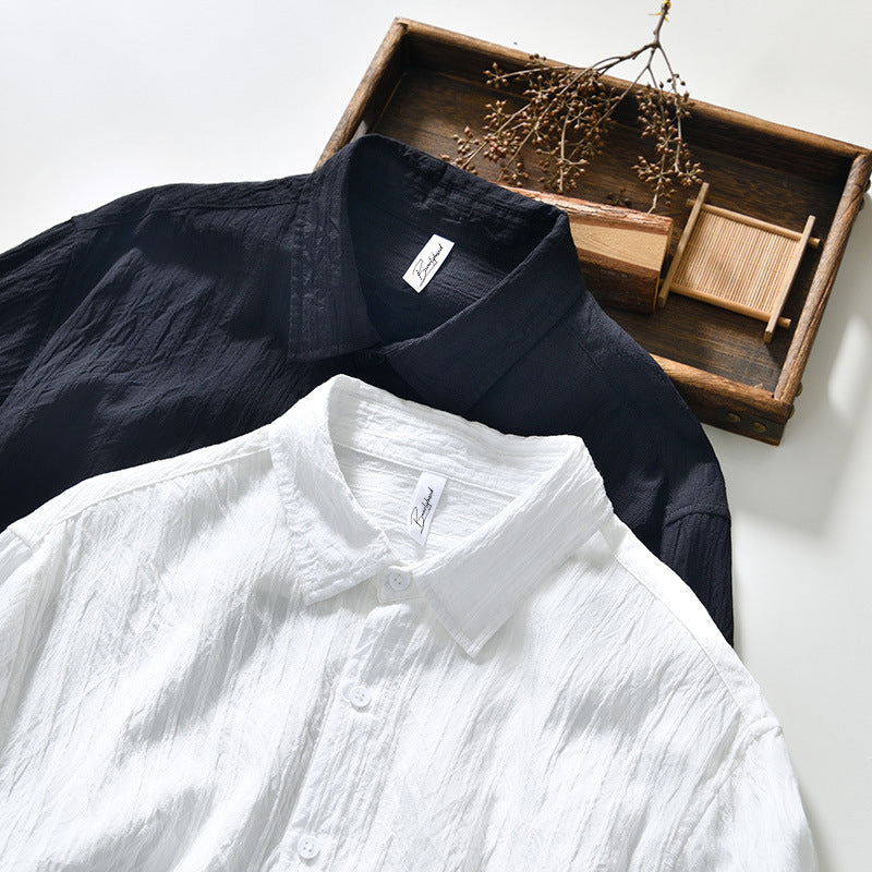 Herren Langarm Baumwollhemden - Atmungsaktive Casual Shirts im Regular Fit für Komfort und Style