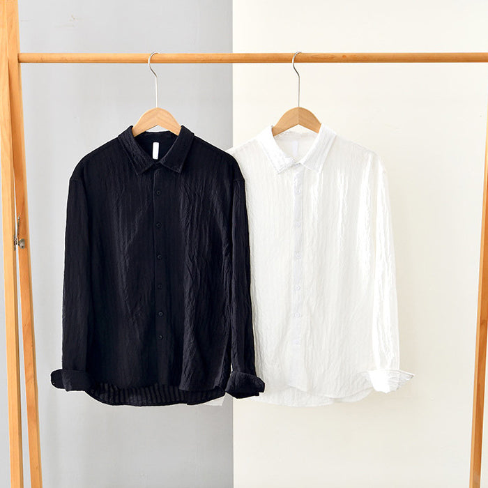 Herren Langarm Baumwollhemden - Atmungsaktive Casual Shirts im Regular Fit für Komfort und Style