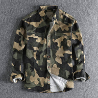 Chemise cargo camouflage élégante pour hommes, pour un look robuste