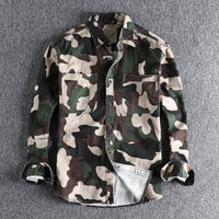 Chemise cargo camouflage élégante pour hommes, pour un look robuste