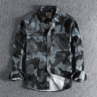 Chemise cargo camouflage élégante pour hommes, pour un look robuste