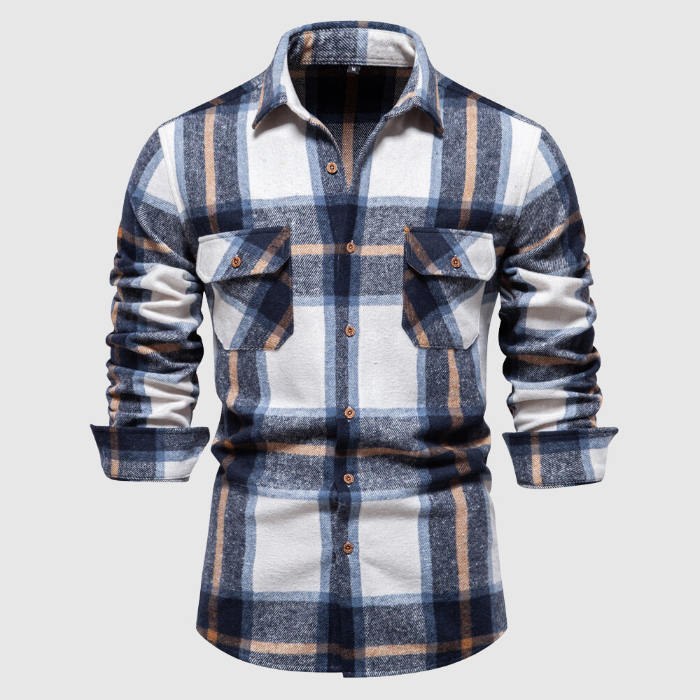 Camisole de cuir de style bûcheron pour homme