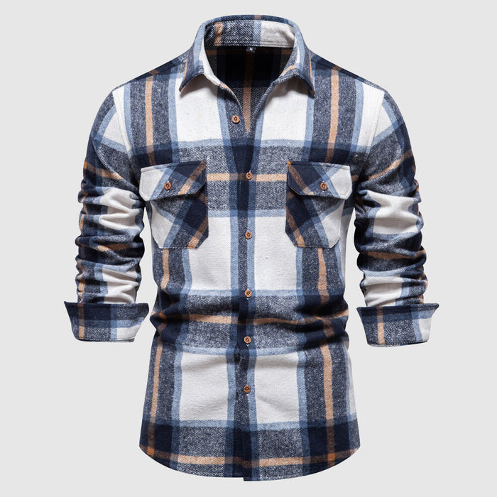 Camisole de cuir de style bûcheron pour homme