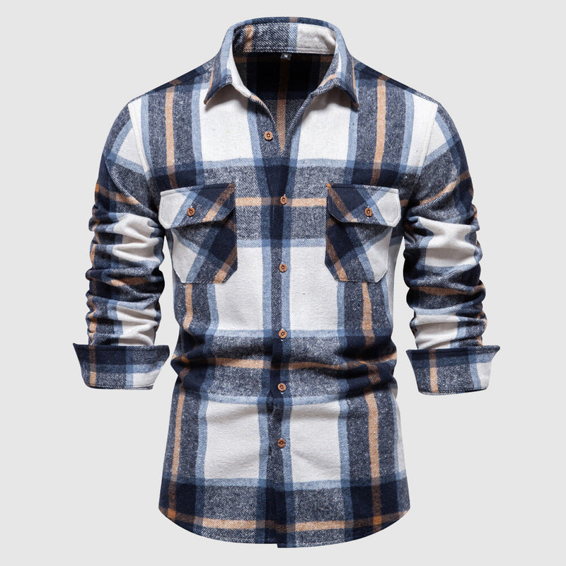 Camisole de cuir de style bûcheron pour homme