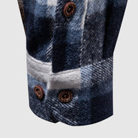 Camisole de cuir de style bûcheron pour homme