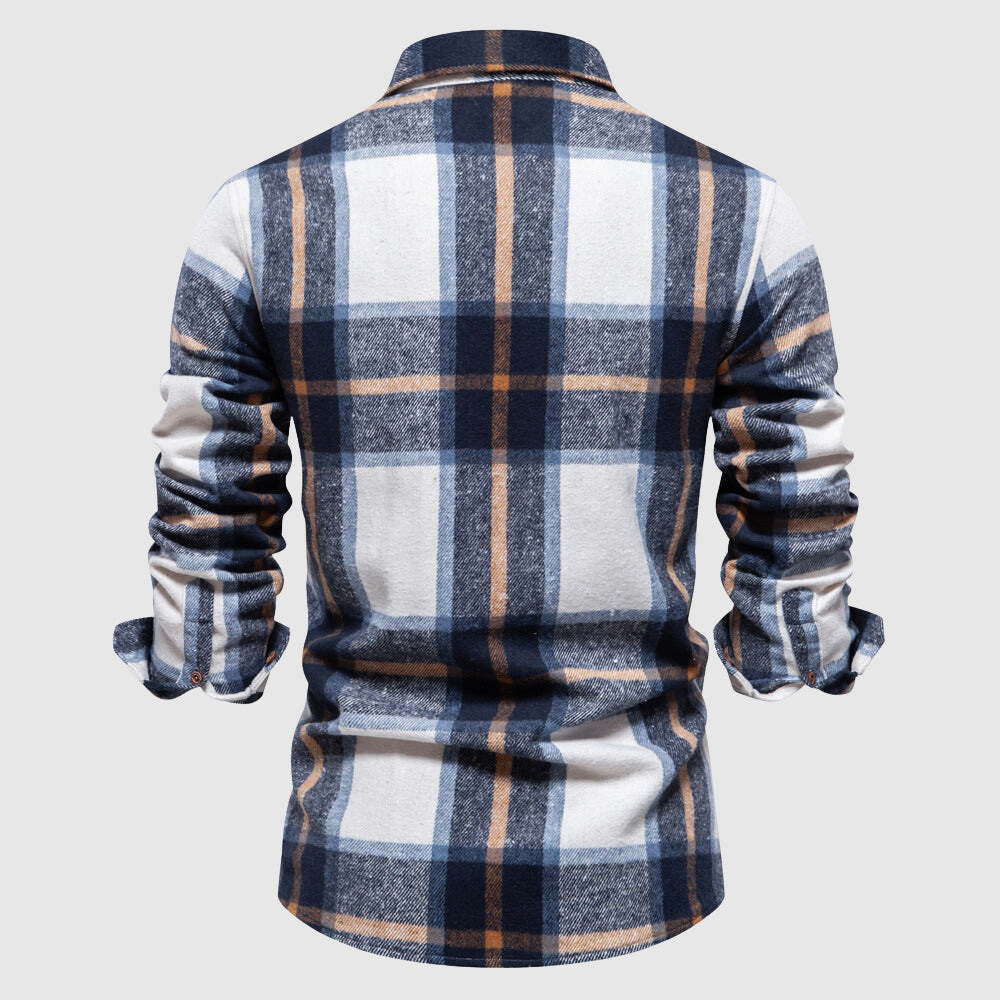 Camisole de cuir de style bûcheron pour homme