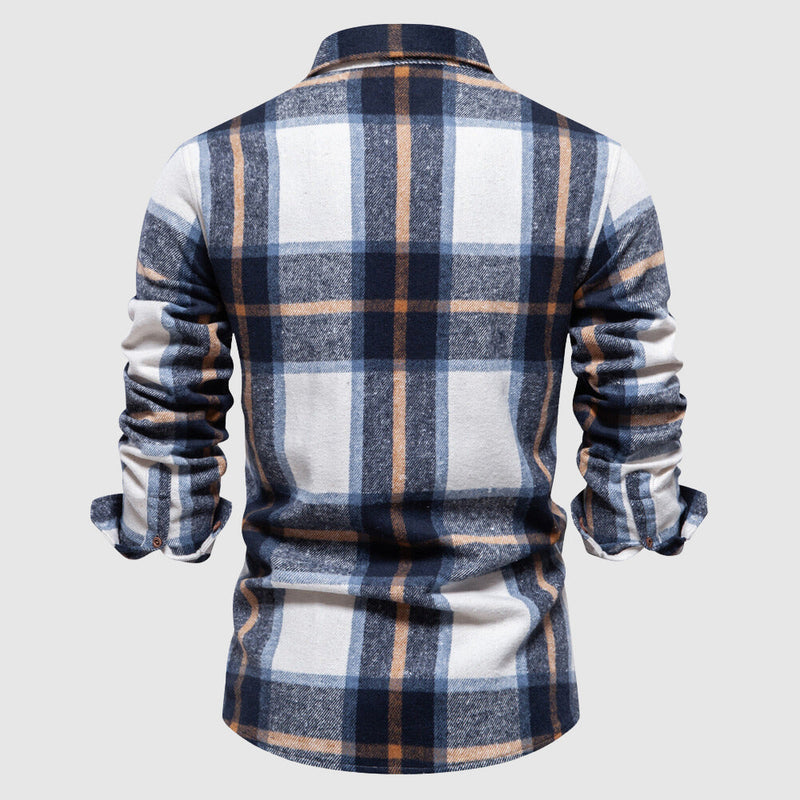 Camisole de cuir de style bûcheron pour homme