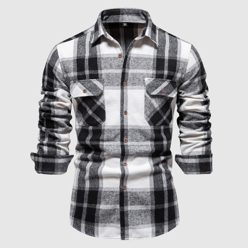 Camisole de cuir de style bûcheron pour homme
