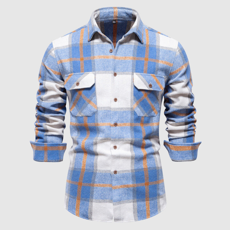 Camisole de cuir de style bûcheron pour homme