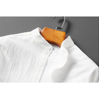 Harnais pour hommes avec stehkragen - Langarm mit Roll-Up-Funktion - Atmungsaktives Strukturiertes Gewebe