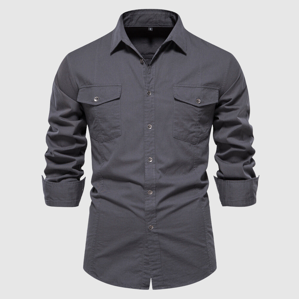 Camisole décontractée pour homme avec manga larga et corte ajustado pour un estilo moderno