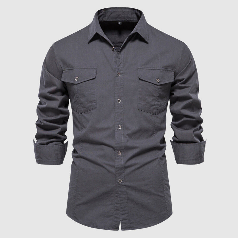 Camisole décontractée pour homme avec manga larga et corte ajustado pour un estilo moderno