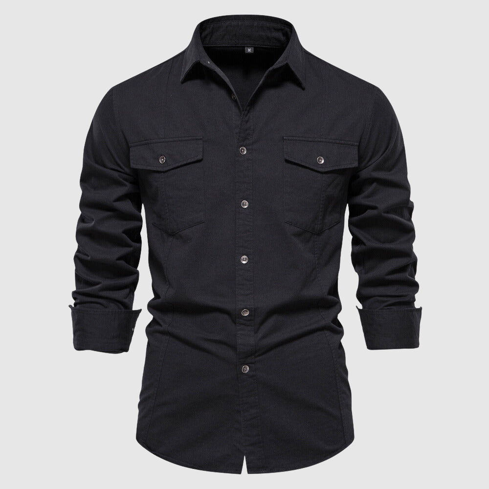 Camisole décontractée pour homme avec manga larga et corte ajustado pour un estilo moderno