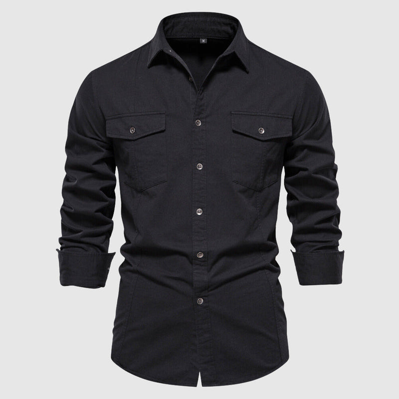 Camisole décontractée pour homme avec manga larga et corte ajustado pour un estilo moderno