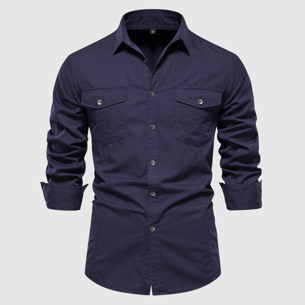 Camisole décontractée pour homme avec manga larga et corte ajustado pour un estilo moderno