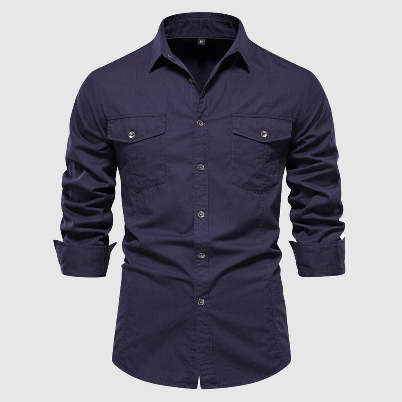 Camisole décontractée pour homme avec manga larga et corte ajustado pour un estilo moderno