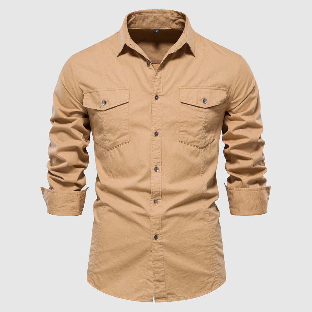 Camisole décontractée pour homme avec manga larga et corte ajustado pour un estilo moderno