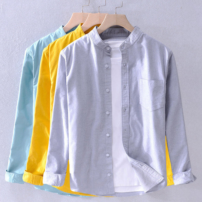 Chemise pour homme à manches longues avec boutons élégants