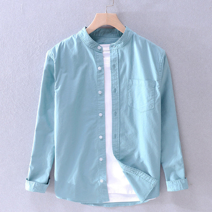 Chemise pour homme à manches longues avec boutons élégants