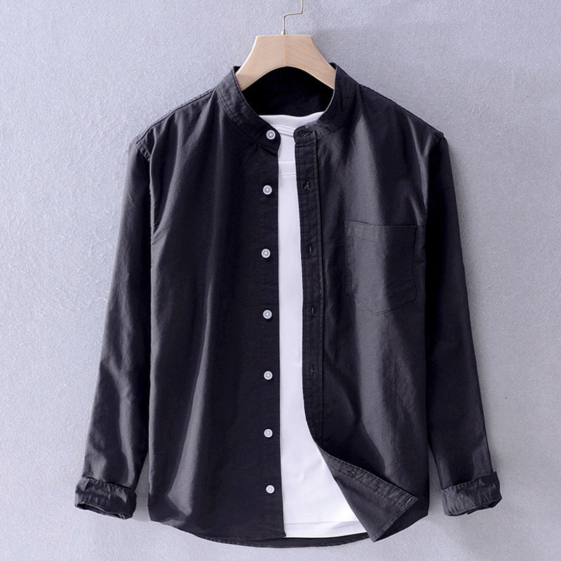 Chemise pour homme à manches longues avec boutons élégants
